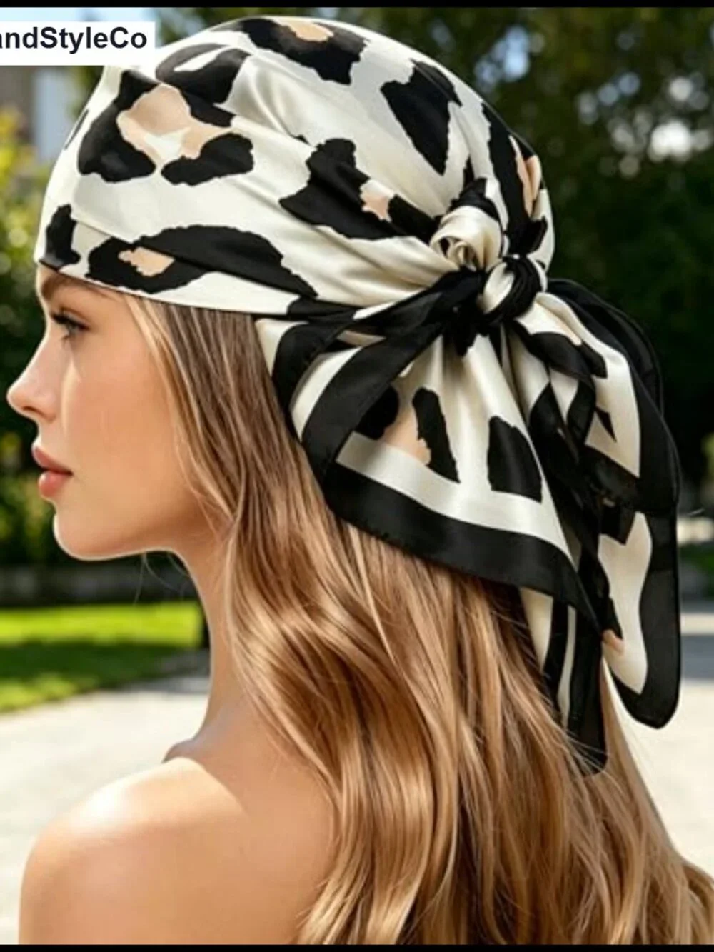 Silk Like Square Scarf for Women Men 27.5